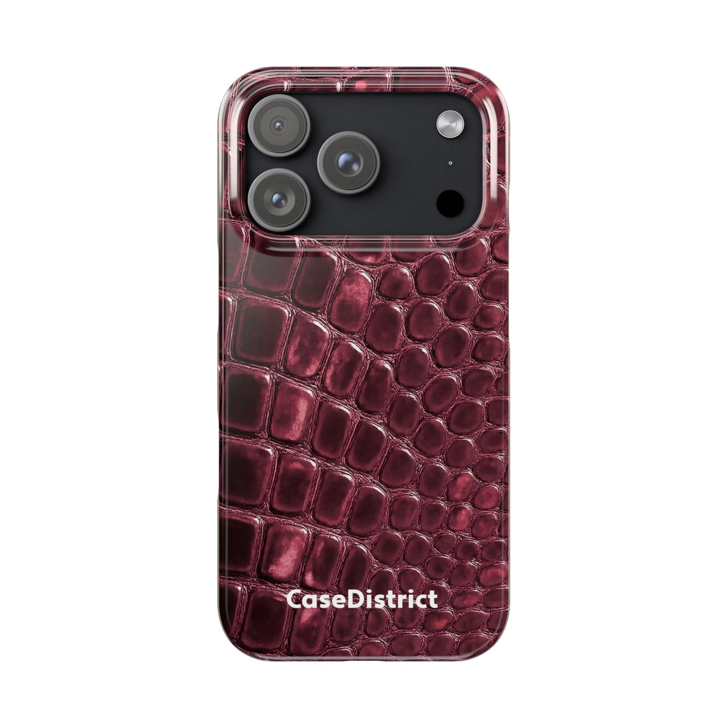 Burgundy Croc