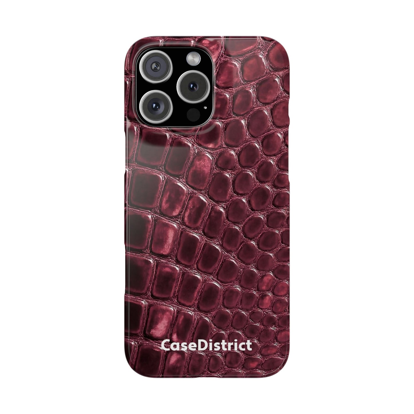 Burgundy Croc