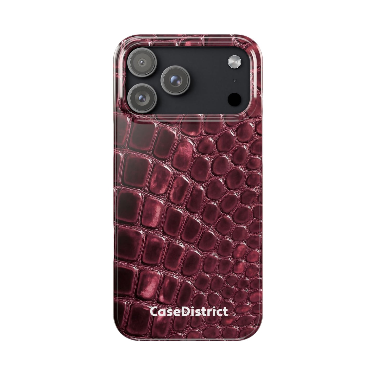 Burgundy Croc