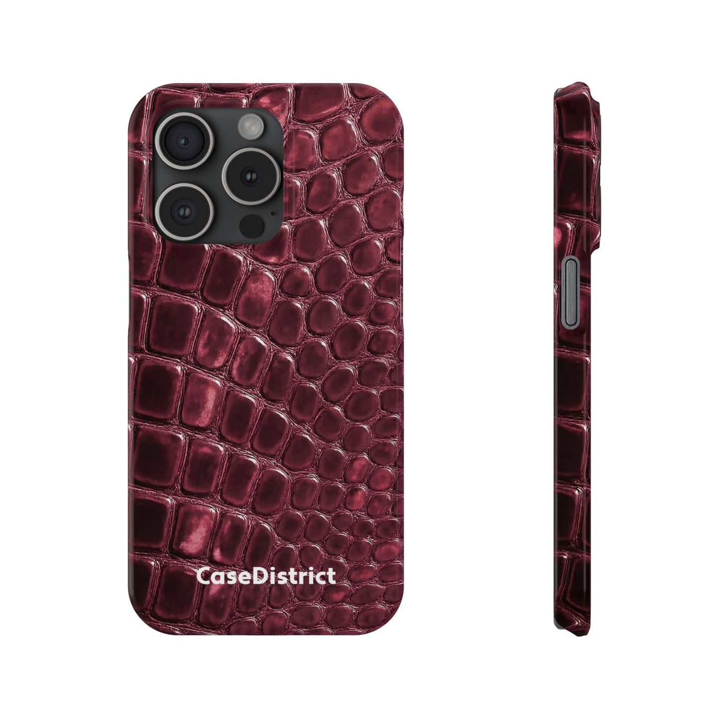Burgundy Croc