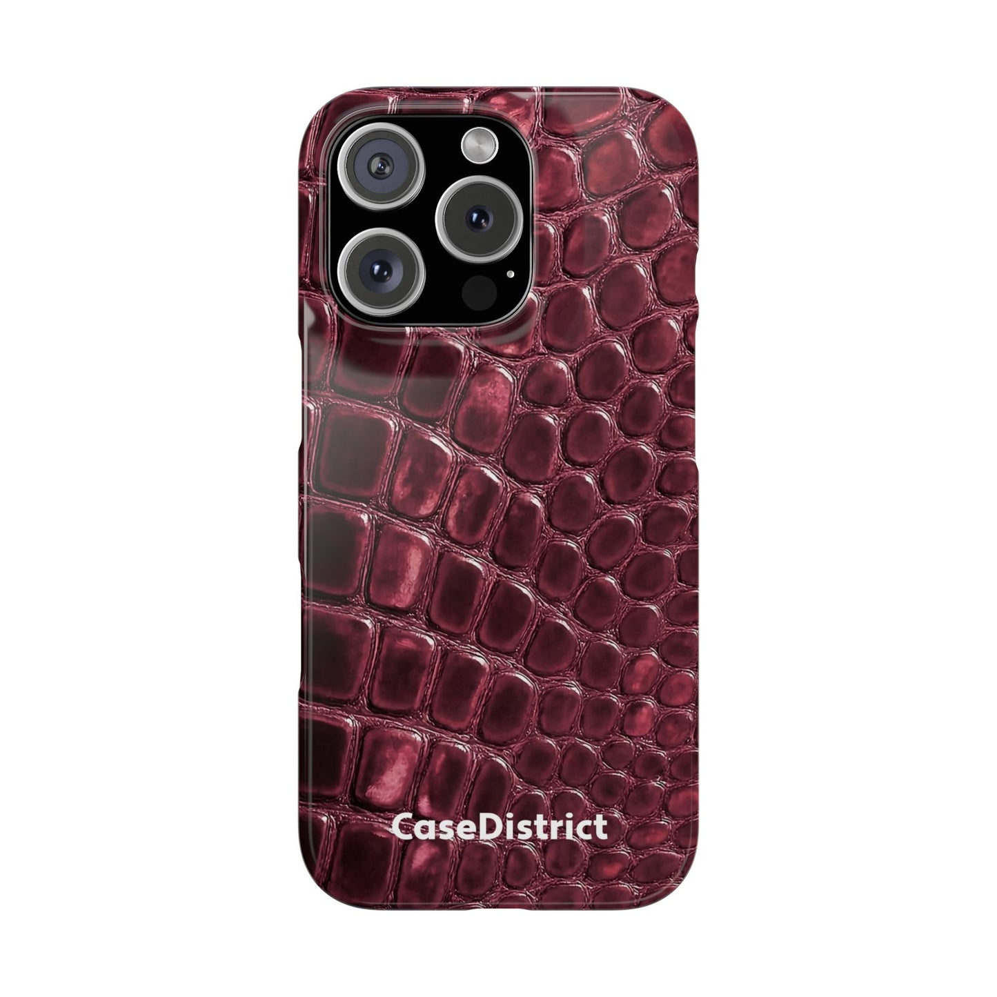Burgundy Croc
