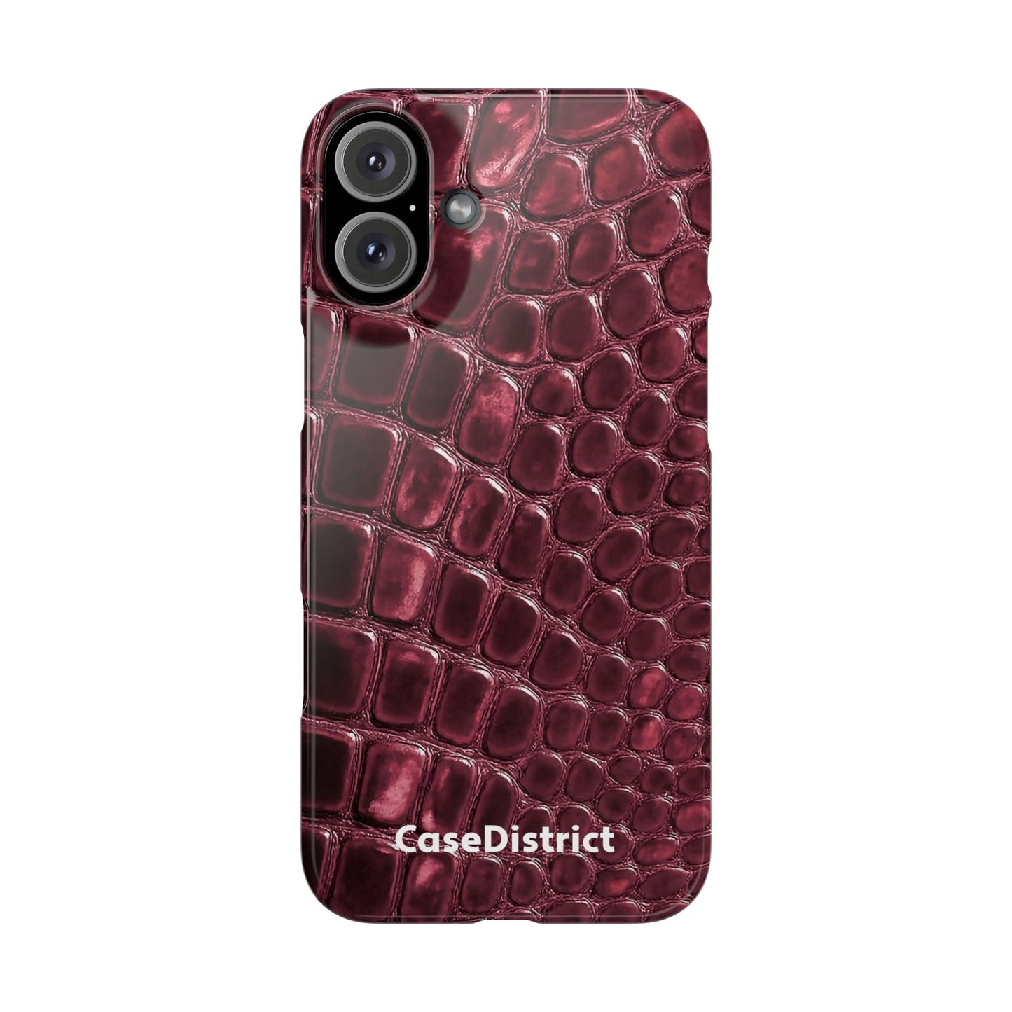 Burgundy Croc