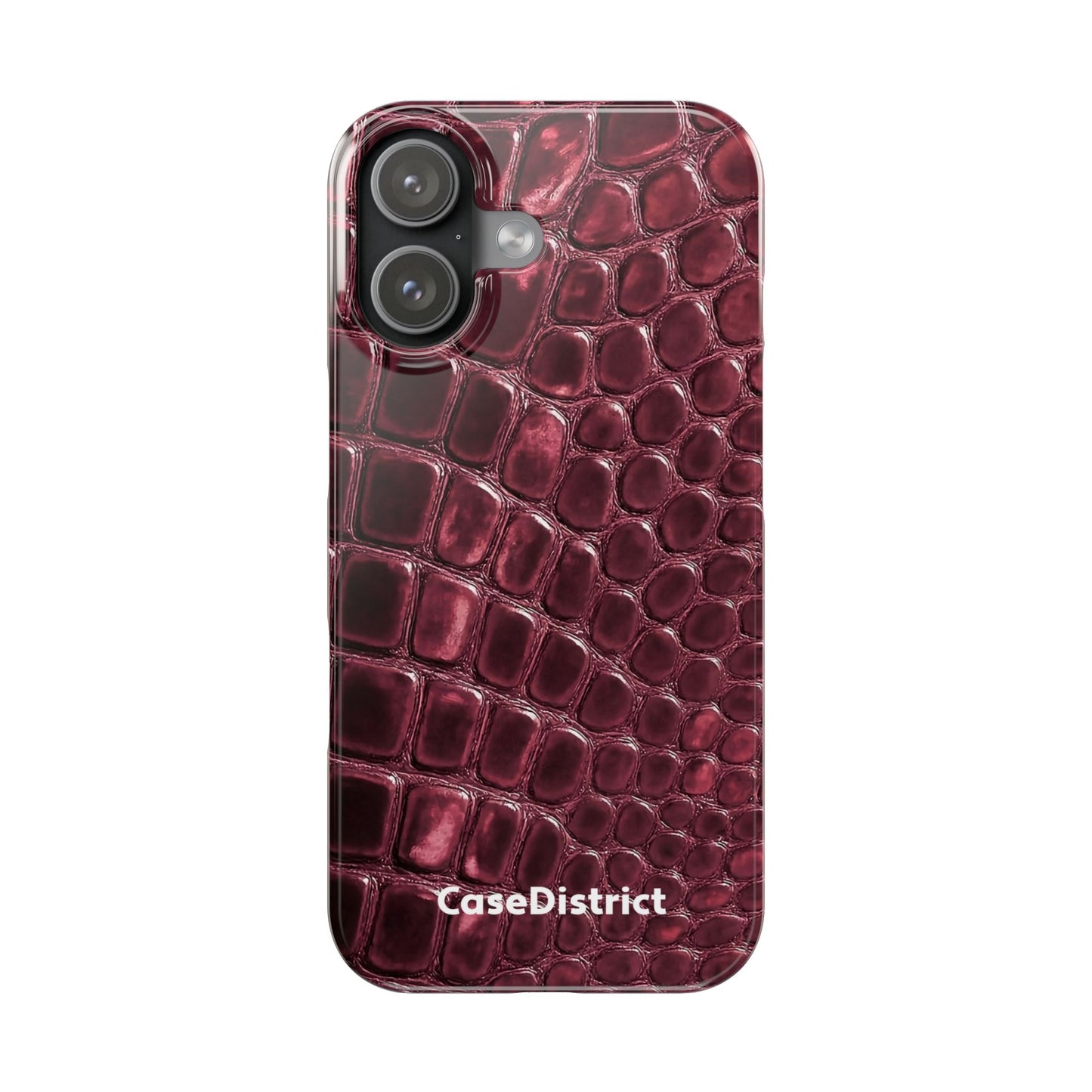 Burgundy Croc