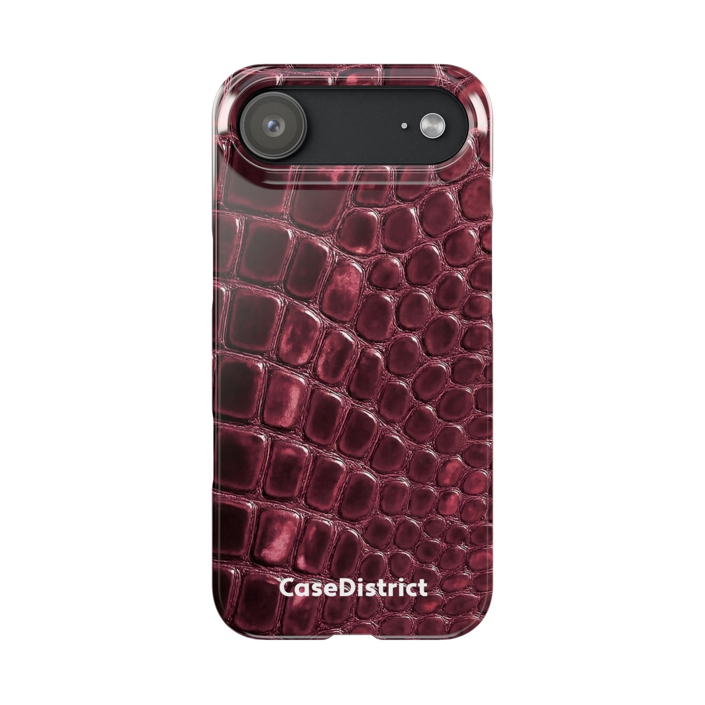Burgundy Croc