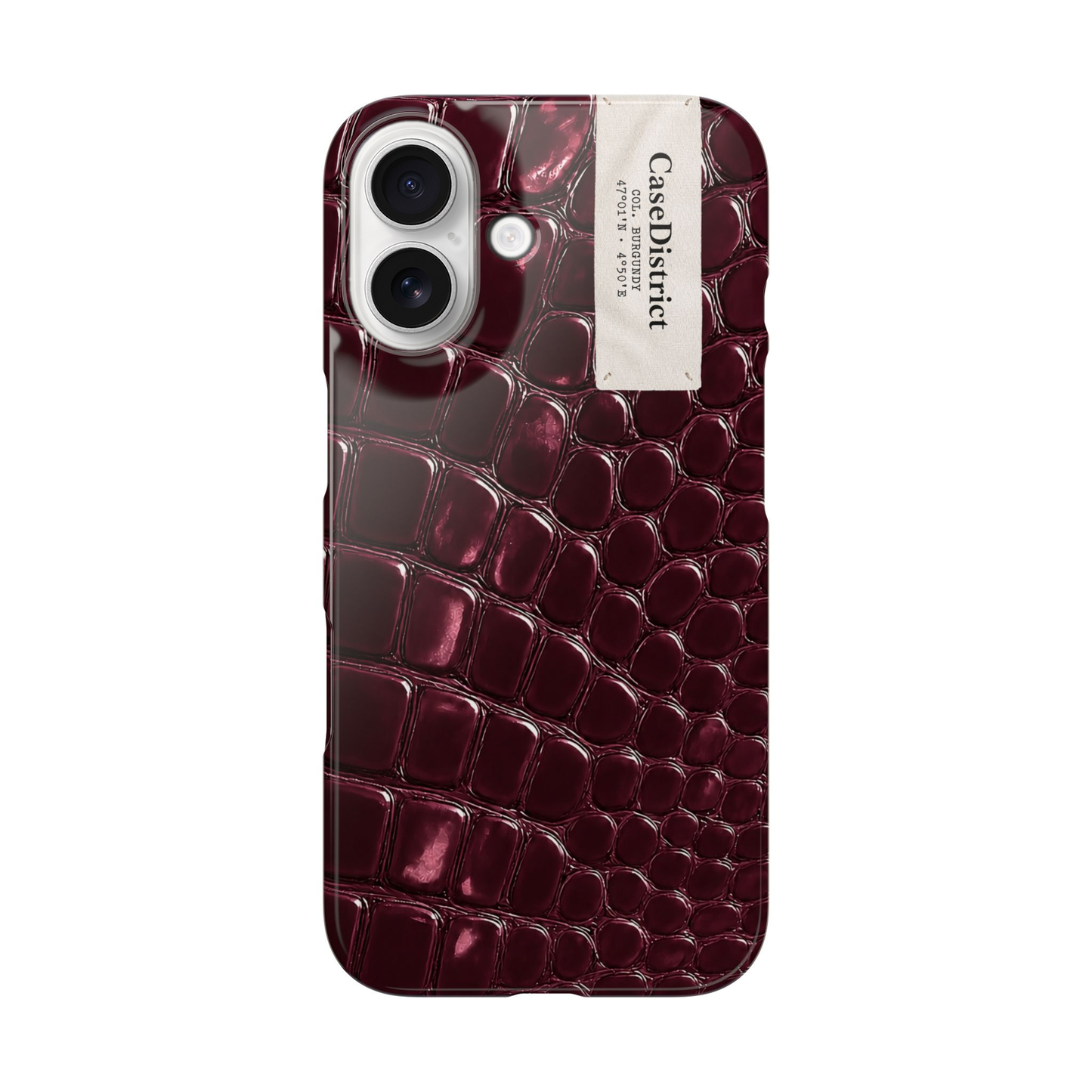 Burgundy Croc
