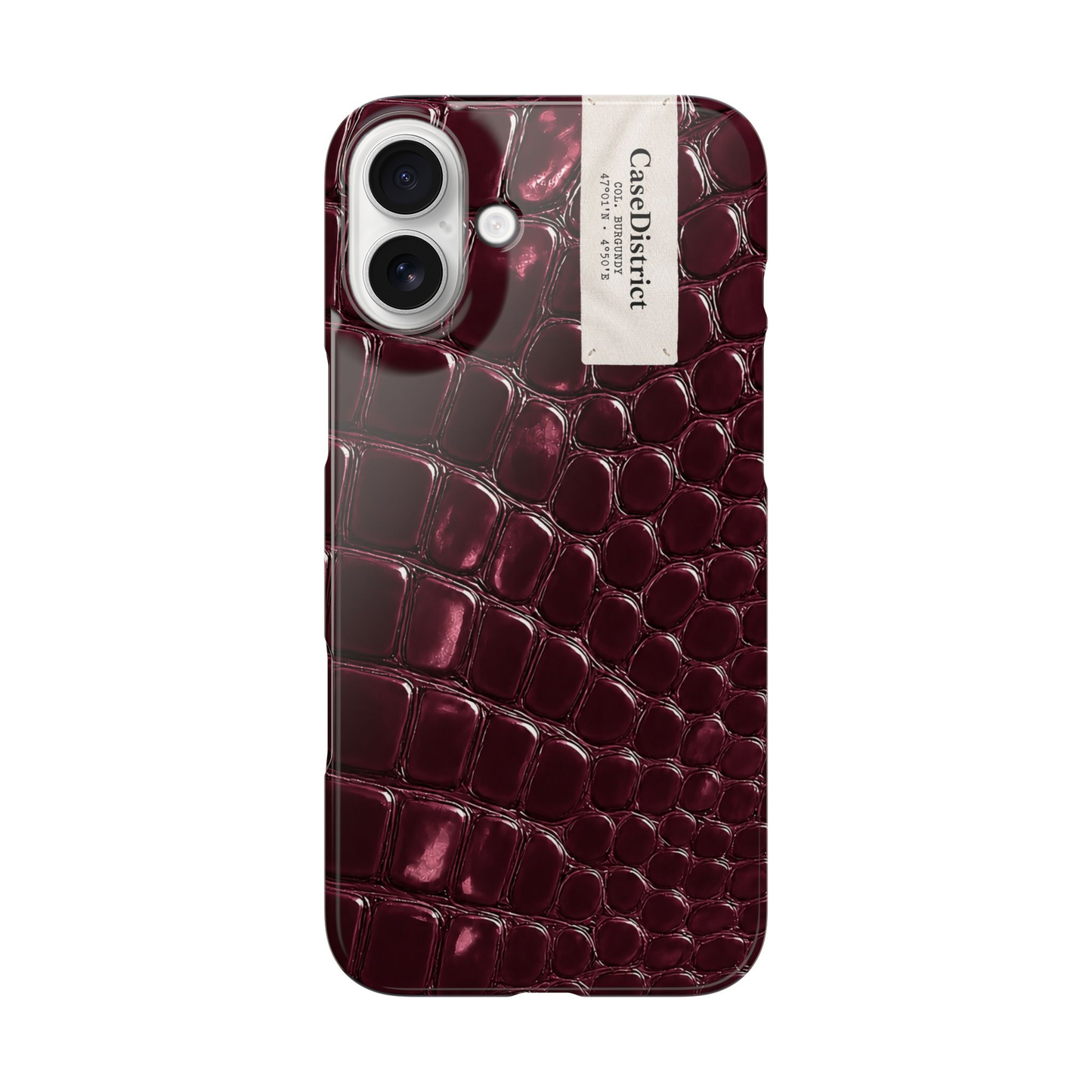 Burgundy Croc