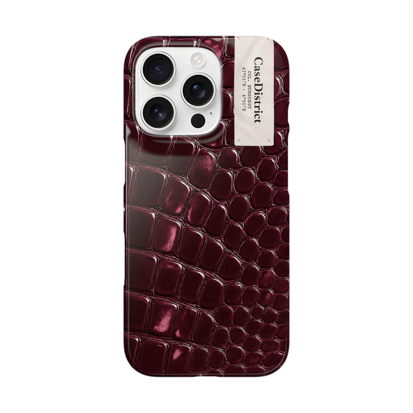 Burgundy Croc