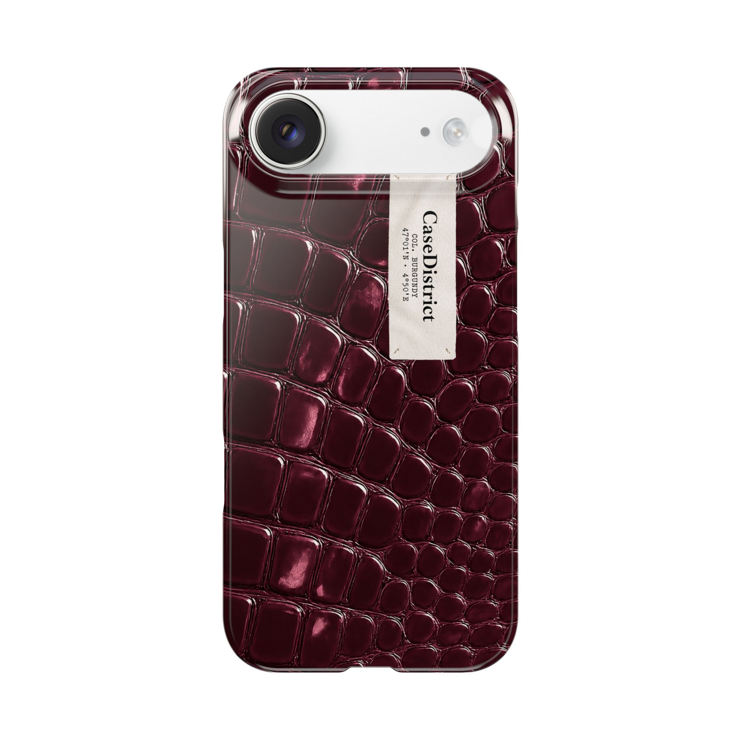 Burgundy Croc