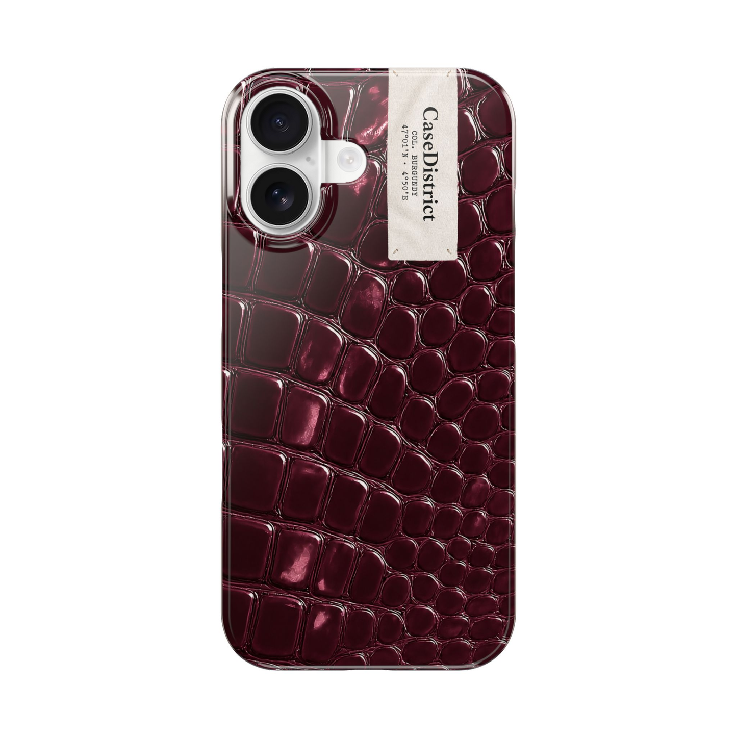 Burgundy Croc